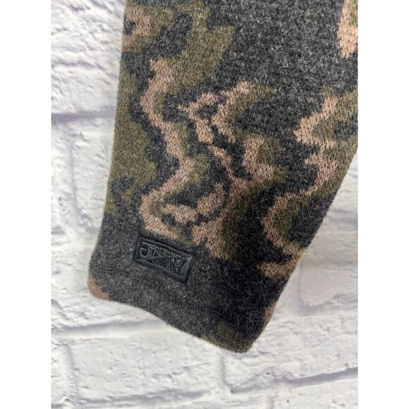 SMARTWOOL x JIBBERISH Men's Charcoal Heather Camo Hudson Sweater Cardigan NWT M - Picture 2 of 6